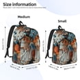 thumbnail image 3 of Lsque Butterfly and Bloom Beauty Pattern Canvas Daypack, Durable Backpack, High-quality Versatile Backpack,Vintage Compact Backpack-Small, 3 of 6