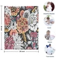 thumbnail image 4 of Pioneer Flower Floral Print Pattern Blanket,Comfortable Soft Lamb Wool Throw Blanket,All Season,Warm Lightweight Blankets for Sofa Bed Couch Living Room Chair,30"x40", 4 of 4