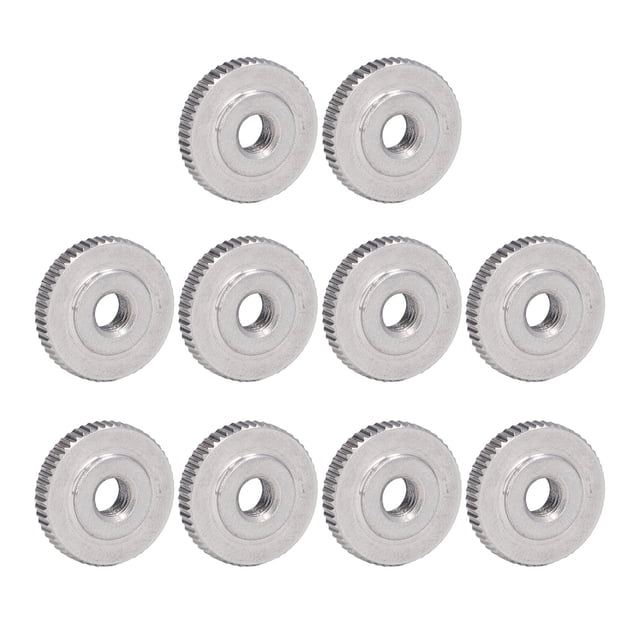 Tuerca moleteada Bling Bling 304 Tipo delgado Acero inoxidable M6