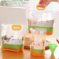 thumbnail image 2 of CSChome Sacs de Rangement Alimentaire Conteneur de Stockage Alimentaire avec Entonnoir Couvercle à Vis Poignée Qualité Alimentaire Transparent Grande Capacité Étanche, 2 of 5