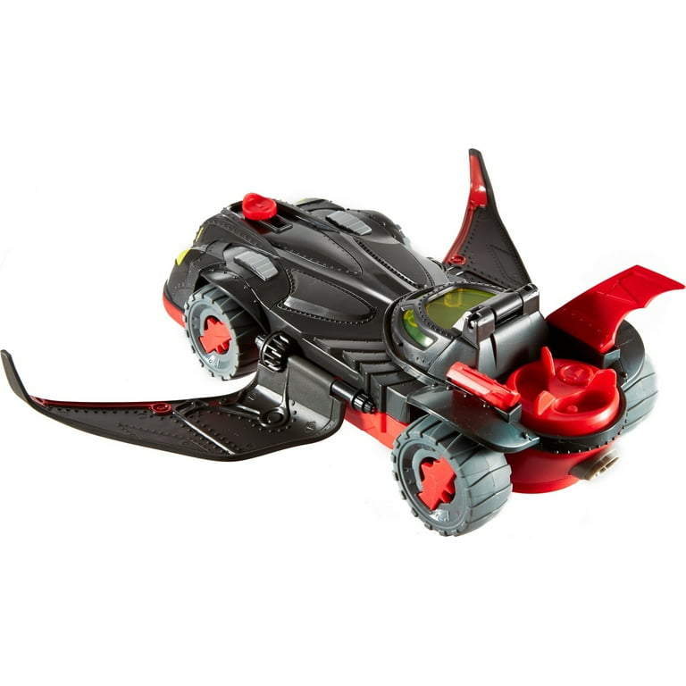 Imaginext DC Super Friends Ninja Armor Batmobile Batman Toy Car with Figure 3 Accessories