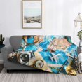 thumbnail image 2 of Naloa Vintage Map Travel Essentials Flannel Fleece Throw Blanket for Bed Couch, Thick Blanket - All Seasons Suitable for Women, Men and Kids-40"x30", 2 of 6