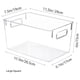 thumbnail image 3 of Juego de 3 contenedores organizadores para refrigerador, organizadores apilables para congelador, cocina, encimeras y gabinetes, plástico transparente, 3 of 5