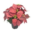 thumbnail image 4 of Planta de Pascua artificial navideña Plantas artificiales en maceta Regalo de Navidad 9 cabezas, 4 of 9