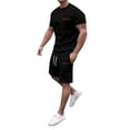thumbnail image 7 of California Graphic Short Sets for Men Short Sleeve Crewneck T Shirt and Shorts 2 Piece Matching Set Mens Summer Outfits, 7 of 7