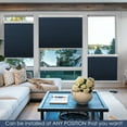 "Keego Cordless Cellular Shades, Heat Insulating, Noise Reducing, No Drilling, Slate Blue, 28.5