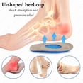 thumbnail image 2 of Silicone Gel Insoles Heel Cushion for Feet Soles Relieve Foot Pain Protectors Spur Support Shoes Pad Feet Care Inserts Massager, 2 of 6