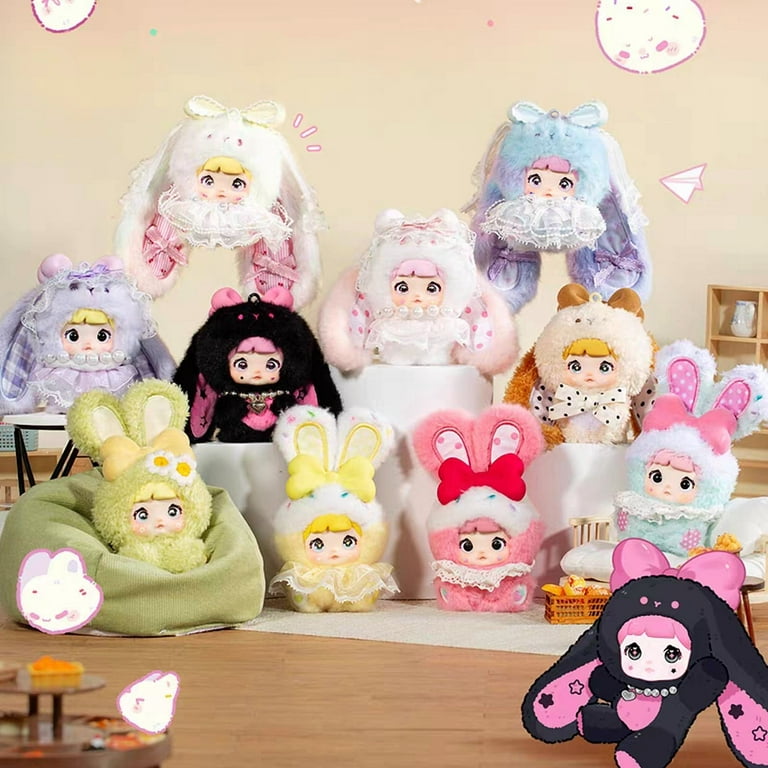 nommi baby sweet heart bunny 4点セット Nommi Baby V2 Sweetheart Bunny Series Plush Random Blind Box