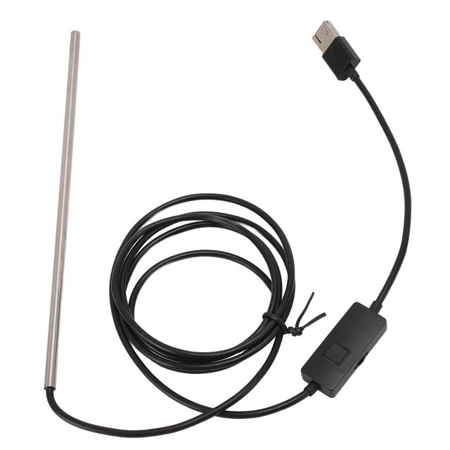 Boroscopio Industrial, Cámara de Inspeccio de Alcantarillado IP67 Inmediable Con 6 LED Y Luz Digital HD, Endoscopio Micro USB 3 EN 1 Con Cable de Serpiente de Drenaje semi