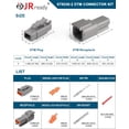 thumbnail image 2 of Kit de Conectores JRready Deutsch DTM 2 Pines con Impermeabilidad, 2 of 8