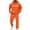 Orange#722, variant on LIIPEE Men Outfits Letter Printed Long Sleeve Hooded Pocket Pullover Tops Sweatpants Set Man Trendy Climbing Hiking Camping Cycling Outfits,Orange,Xxxl