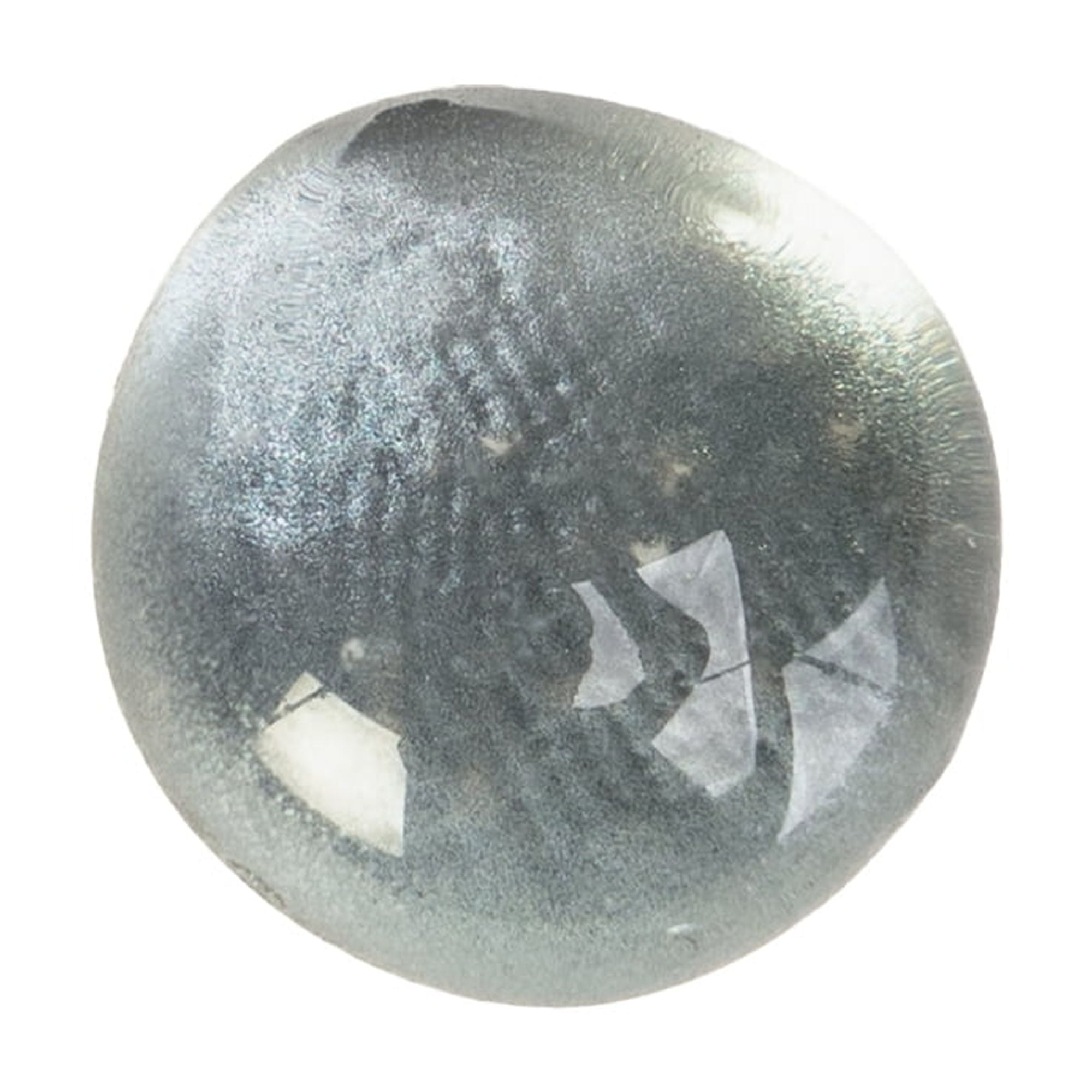 (8 pack) Gunmetal Matte Metal Glass Gems 12 oz