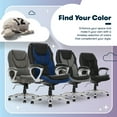 thumbnail image 5 of Serta Amplify Executive Office Chair Faux Leather Mesh Ergonomic Lumbar Support Blue, 5 of 16