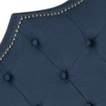 thumbnail image 3 of SAFAVIEH Arebelle Rustic Glam Tufted Headboard with Nail Heads, King, Steel Blue, 3 of 4
