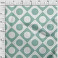 thumbnail image 3 of oneOone Cotton Cambric Dusty Teal Green Fabric Geometric Sewing Craft Projects Fabric Prints By Yard 42 Inch Wide, 3 of 4