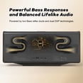 thumbnail image 3 of DOSS SoundBox Ultra Altavoz Bluetooth con audio de canal de sonido 2.1, sonido superior de 80 W con graves profundos, dos tecnologías DSP, tiempo de reproducción de 18 horas, Bluetooth 5.3, altavoz in, 3 of 5