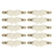 thumbnail image 1 of 10 Uds Clip de cincha Clips para ropa forma de pico de pato hebilla soporte accesorio para chal con tirantes ala blanca, 1 of 9