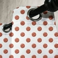 thumbnail image 4 of Ambesonne Basketball Grommet Curtain, Cartoon Balls Score, 50" x 54", Cinnamon Black White, 4 of 6