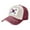 Dark Red, variant on Korean Flag Baseball Cap Distressed Adjustable Vintage Cotton Denim Hat for Women Men