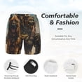 thumbnail image 3 of Kdxio desert Man Shepherd Dog Print Mens Swim Shorts with Mesh Lining, Breathable and Quick-Drying, Adjustable Waist, Privacy Pocket-Small, 3 of 6