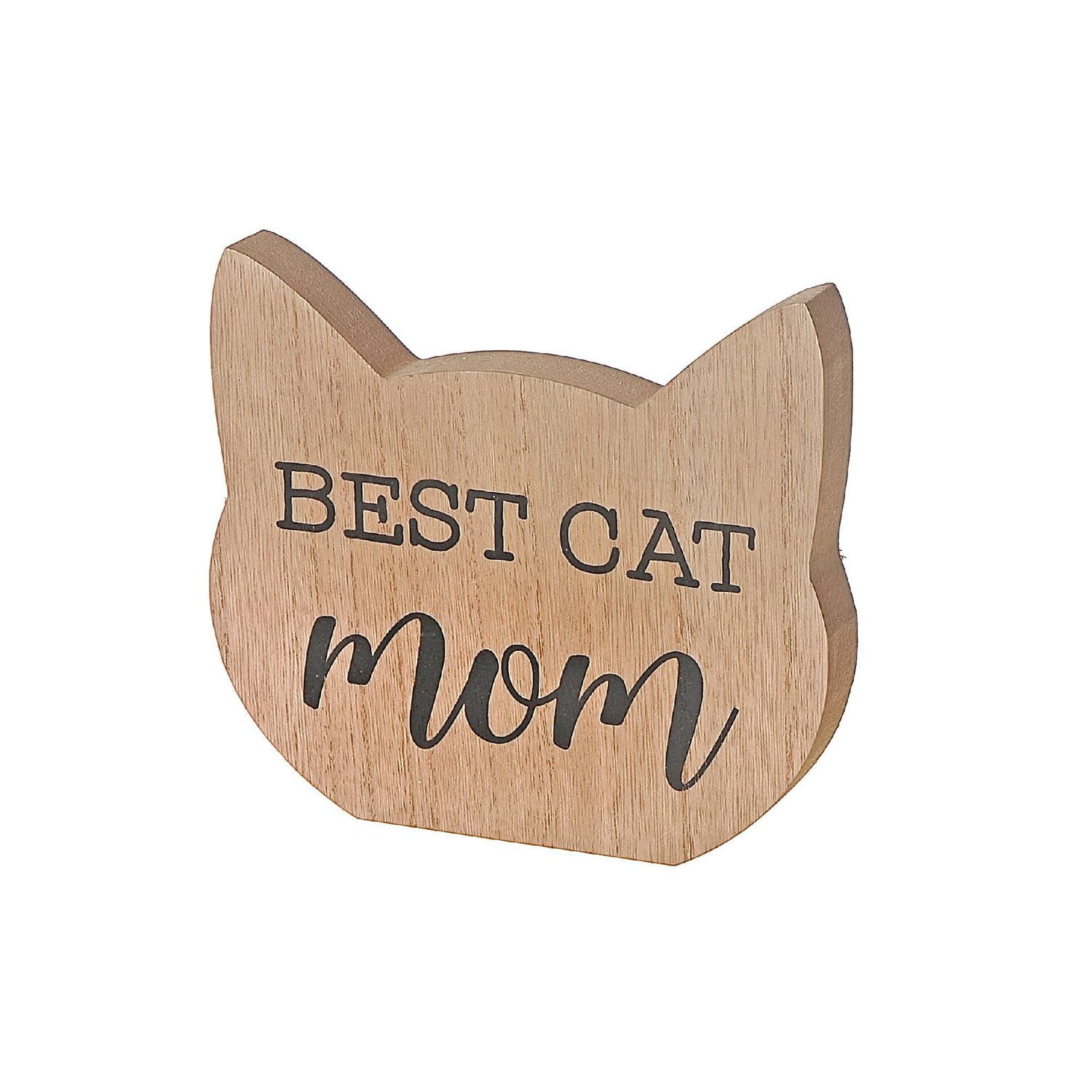 Signe De Tête De Chat En Bois Meilleur Chat Maman