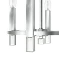 thumbnail image 4 of Hunter - Sunjai 4-light Brushed Nickel, Medium Size Flush Mount Light, Dimmable, Formal Style, for Bedrooms, Dining, Living Rooms - 19524, 4 of 6