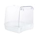 thumbnail image 3 of Baño para pájaros para jaula, accesorio de juguete colgante para baño de pájaros, ducha transparente para loros y periquitos. Blanco, 3 of 7