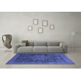 thumbnail image 3 of Ahgly Company Machine Washable Indoor Rectangle Abstract Blue Modern Area Rugs, 8' x 12', 3 of 4