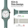 thumbnail image 2 of correas de reloj deportivo de silicona compatibles con Lerobo para Apple Watch de 38 a 49 mm, 2 of 7
