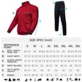 thumbnail image 5 of Men's Tracksutis 2 Piece Full Zip Running Jogging Sweatsuits Set with Drawstiring-Burgundy，XXL, 5 of 5