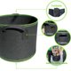 thumbnail image 2 of Juego de 3 bolsas no tejidas bolsa de plantación bolsa de jardín con asa de cinturón ventilada, negro TUNC Sencillez, 2 of 5