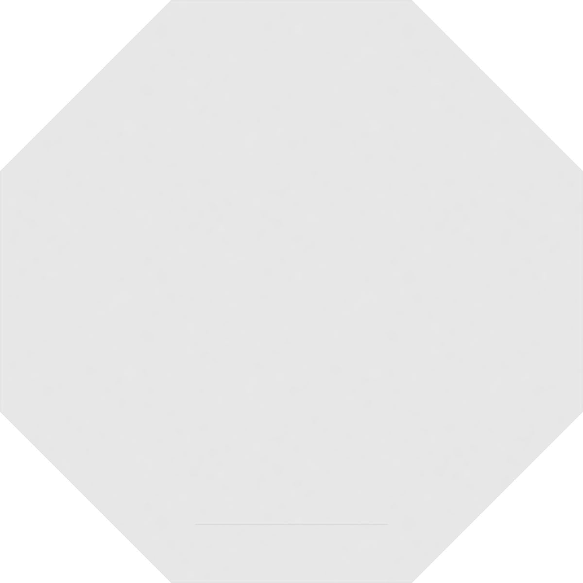 28"W x 28"H Octagonal Surface Mount PVC Gable Vent: Non-Functional, w/ 2"W x 1-1/2"P Brickmould Frame