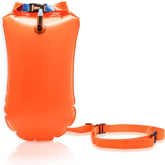 Swimming Buoy For Adults And Children, Dry Bag, Good Safety When Swimming Swimming Buoy Inflatable For Open Water And Triathlon, Orange
