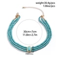 thumbnail image 5 of Yoyauz 3 Tier Pearl Necklace Women's Bohemian Pearl String Necklace Fashion Jewelry Halloween Party Christmas Gifts, 5 of 5