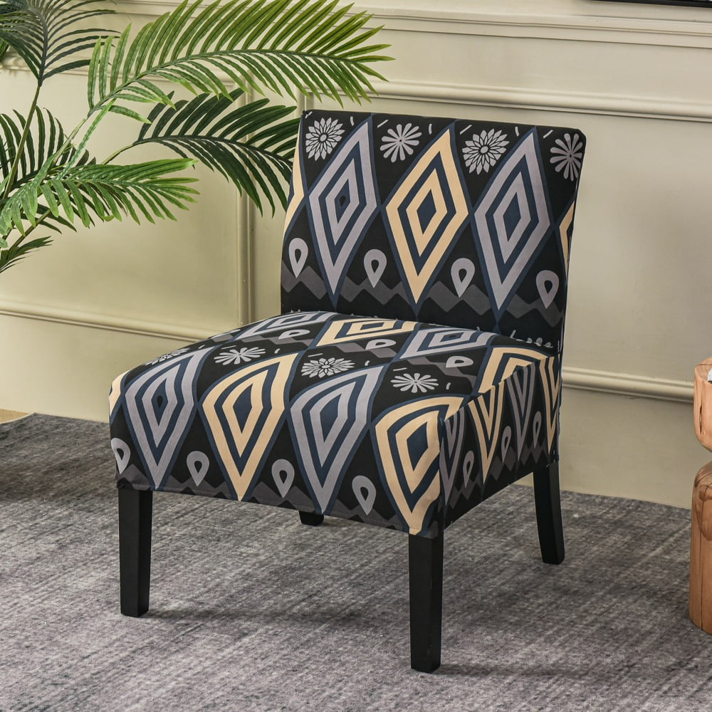 2 pcs Armless Chair Slipcover Removable Armless Accent Chair Covers