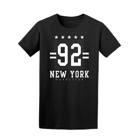 New York 92 Manhattan 5 Stars Tee Men's -Image by Shutterstock