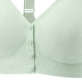 thumbnail image 5 of Smsaxvxz Plus Size Wireless Bras for Women Comfortable Adjustable Straps Push Up Support Front Closure Bra Green, 5 of 5