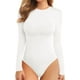 thumbnail image 1 of Xishao Women's Cross Wrap Ruched Deep V Neck Short Sleeve/Long Sleeve Shirt Bodysuit Jumpsuit Xishao ropa, 1 of 2