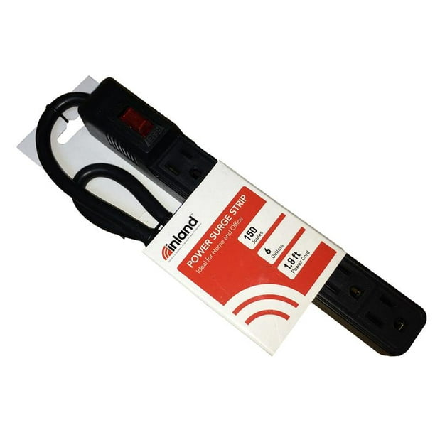 Inland Power Strip 150 Joules 6Outlet