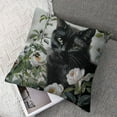 thumbnail image 7 of Shangniulu Set of 2 and Black Cat Pillow Covers Hallowmas Thanksgiving Farmhouse Outdoor Cat Lovers Room Throw Pillowcase Short Plush Sofa Couch Decorative Cushion Case White, 7 of 7