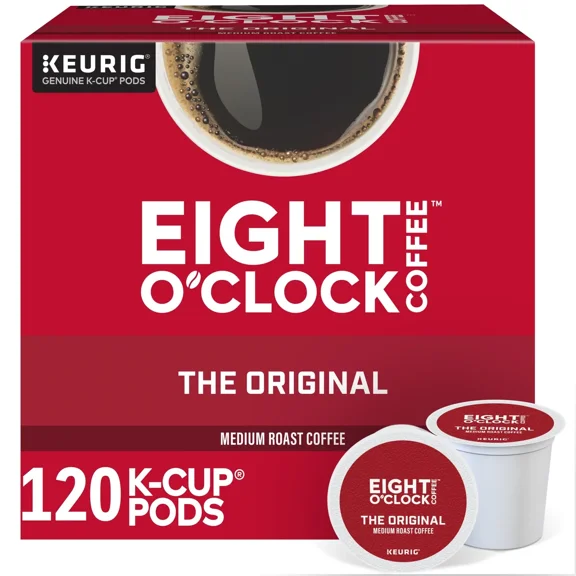 Eight O Clock, The Original, 120 K-Cup Pods, Medium Roast Coffee