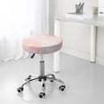 thumbnail image 7 of Pofeuu Pink Marble Print Round Bar Stool Covers - Super Soft and Washable Elastic Stool Cushion Slipcover Easy Clean Velvet-14 inch, 7 of 7