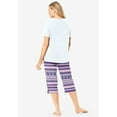 thumbnail image 2 of Dreams & Co. Plus Size 2-Piece Capri PJ Set, 2 of 5