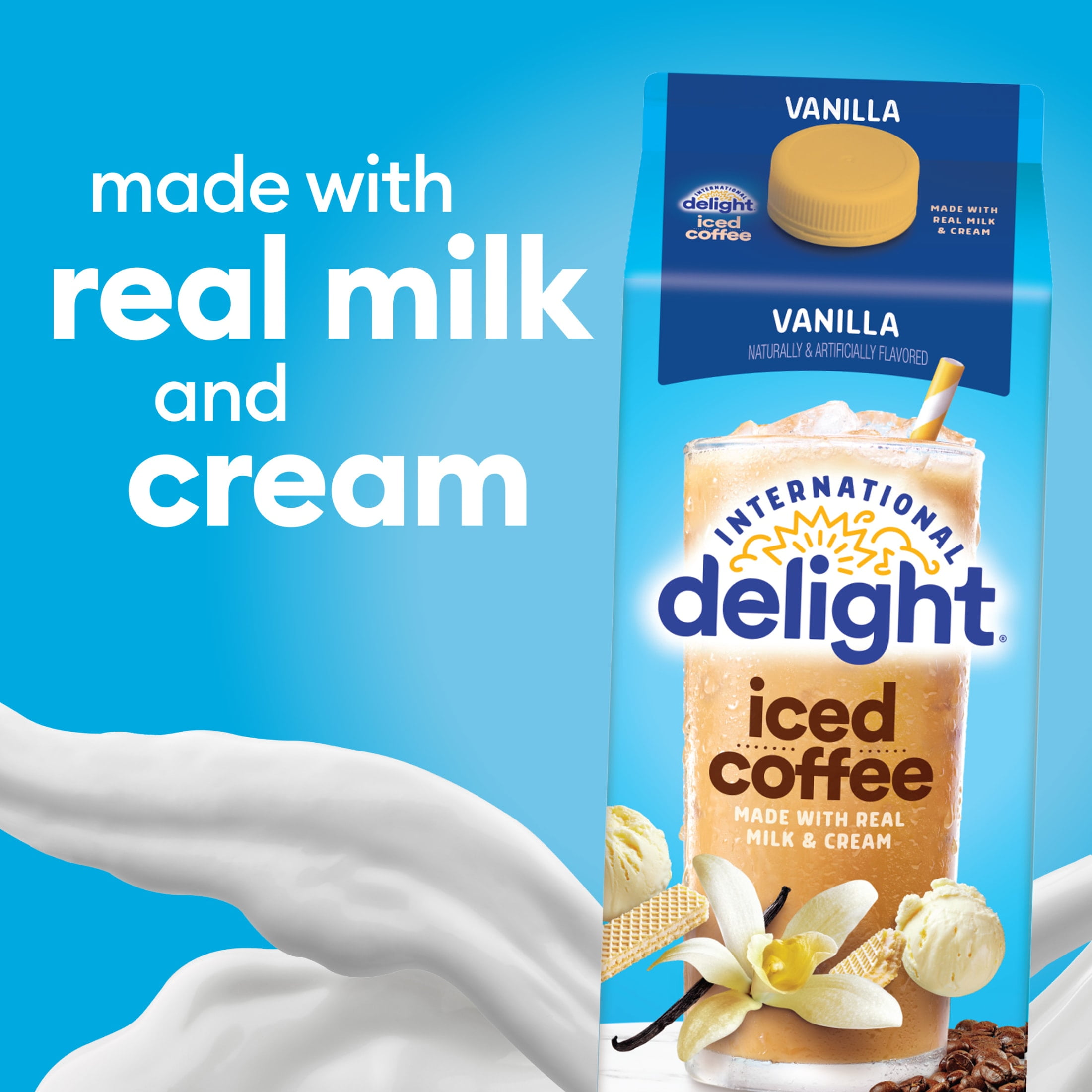 International Delight Ready to Drink Vanilla Iced Coffee, 64 fl oz Carton