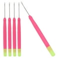 thumbnail image 1 of 5pcs Plastic Hair Extension Crochet Hook, Latch Hook Crochet  Set5pcs Salon Pulling Hook Needle Threader Crochet Tools, Hair Extension Crochet Hook Crochet Hair Tools, 1 of 8