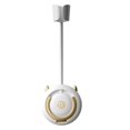 thumbnail image 1 of Soporte de pared para secador de pelo, instalación sin taladros, ajustable 360° con gancho para cable, ideal para el baño., 1 of 5