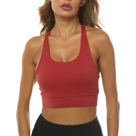 

NEGJ Women s Yoga Bra Shockproof Beauty Back Solid Color Sports Underwear S/M/L/XL/XXL