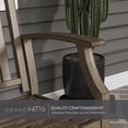 thumbnail image 3 of GRANDPATIO Garden Bench, Outdoor Benches with Back, Painted with Wood Grain, Anti-Rust Aluminum Steel Metal Frame, Bench for Front Porch Backyard Park Outside Furniture Decor, Savannah Gray, 3 of 9