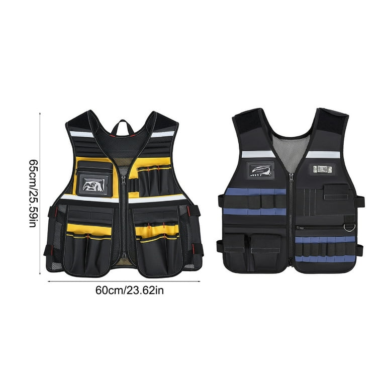 Ciwanning Tool Vest for Men Tool Vest with Adjustable Straps for