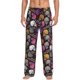 thumbnail image 1 of Balery Halloween Skeleton Pantalones de pijama para hombre, pijama ultraligero, pantalón de descanso-Large, 1 of 6